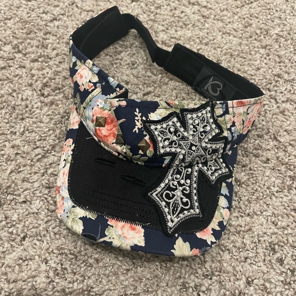 Floral Adjustable Face Cap Hat